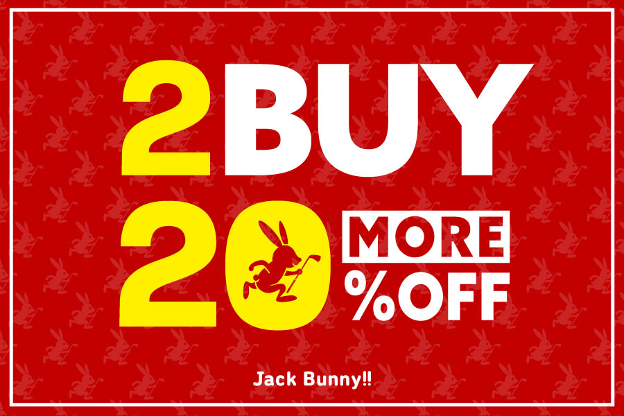 まとめ買いがお得!Jack Bunny!! 2BUY 20%OFFを開催!