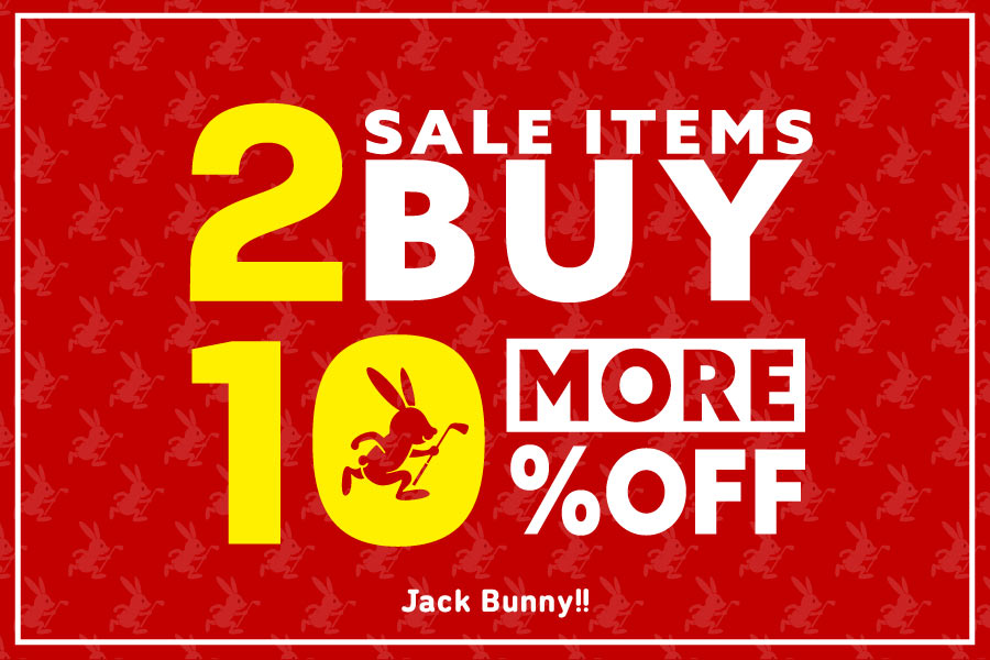 さらにお買い得になりました!Jack Bunny!! 2BUY 10%OFFセール開催中!